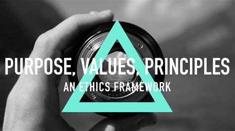 Purpose, values and principles .